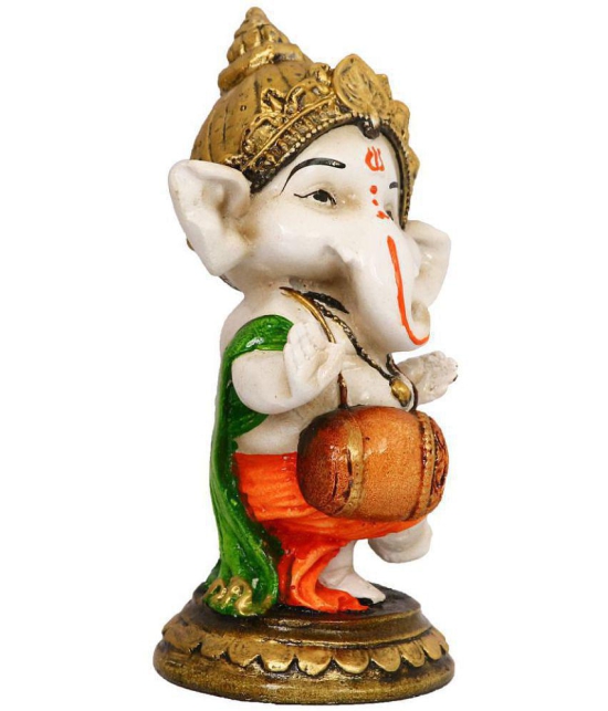 eCraftIndia Showpiece Resin Ganesha Idol 7 x 8 cms Pack of 1