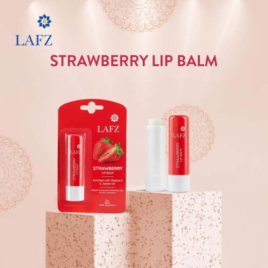 LAFZ Repairs Chapped Lips & Moisturizes With Spf Lip Balm Strawberry (Pack of: 1, 4.5 g)