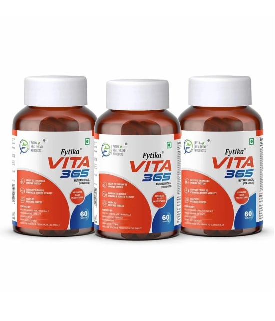 Fytika Vita 365, 3 in 1 Multivitamin- 3x60 Tabs (Pack of 3)