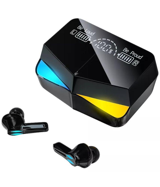 VEhop Power Bluetooth True Wireless (TWS) In Ear 30 Hours Playback Fast charging,Powerfull bass IPX4(Splash & Sweat Proof) Black