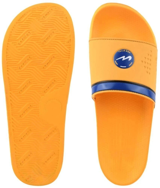 Campus - Mustard Mens Slide Flip Flop - None