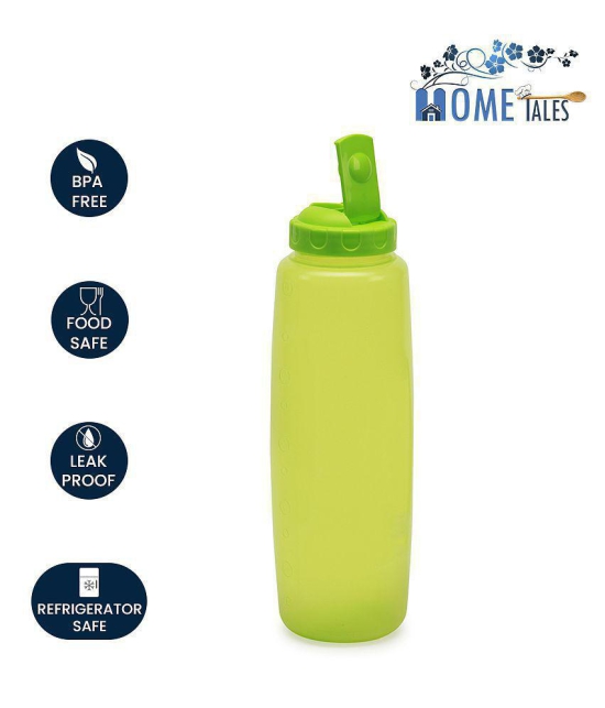 HOMETALES Fliptop Fridge Bottle, 1000ml Each, (3U), Green - Green