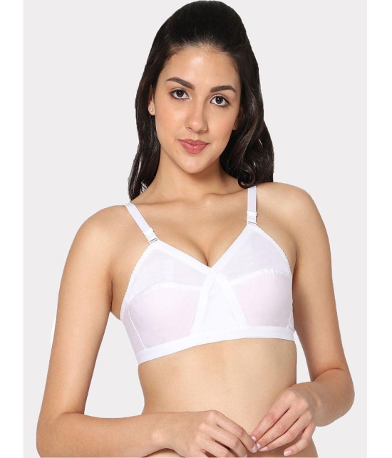 IN CARE LINGERIE - White Cotton Non Padded Women's T-Shirt Bra ( Pack of 1 ) - None