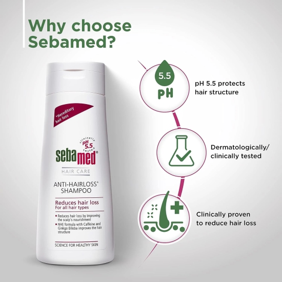 SebaMed Anti Hairloss Shampoo,  200ml