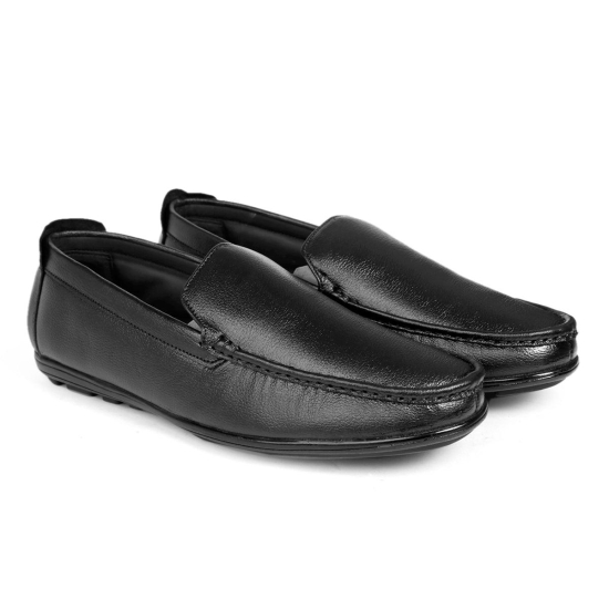 BXXY Men's Black Leather Office Wear Formal Shoes 10