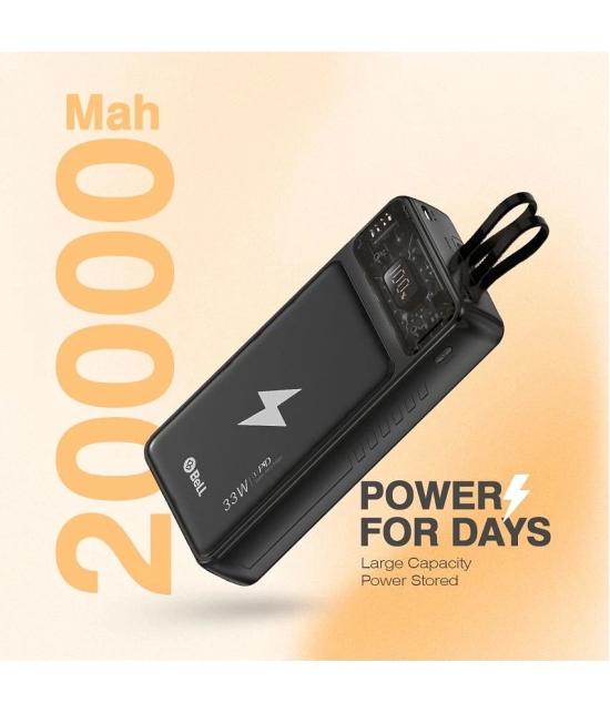 Bell 20000 -mAh 36W Li-Polymer Power Bank - Black