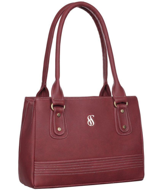 Fostelo - Maroon PU Shoulder Bag - Maroon