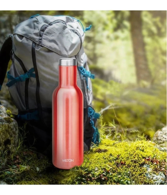 Milton Charm 800 Thermosteel 24 Hours Hot or Cold Water Bottle, 780 ml, Red - Red