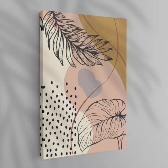 Tropical Leaves Earthy Tone - III-Luxe (20 X 30 Inches) / Canvas / Gallery Wrap