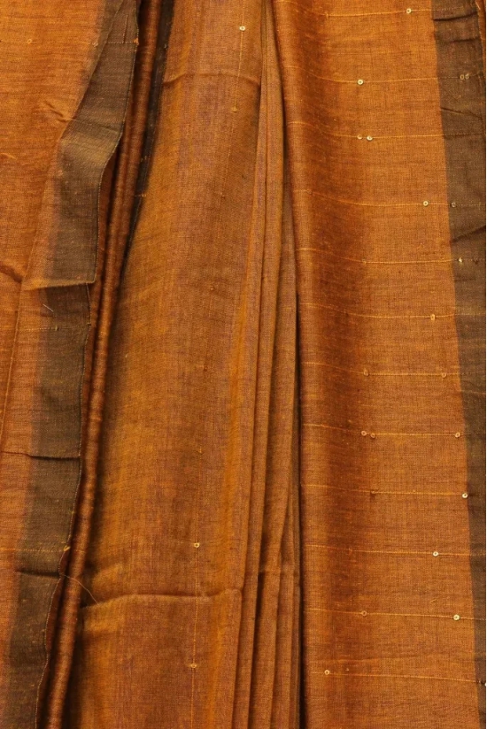 Tisser Khadi Sequence Saree  with blouse piece