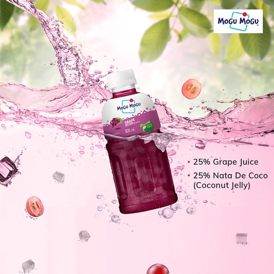 Mogu Mogu Juice - Grape, 300 Ml