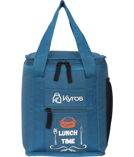 Kyros Blue Polyester Lunch Bag Pack of 1 - Blue