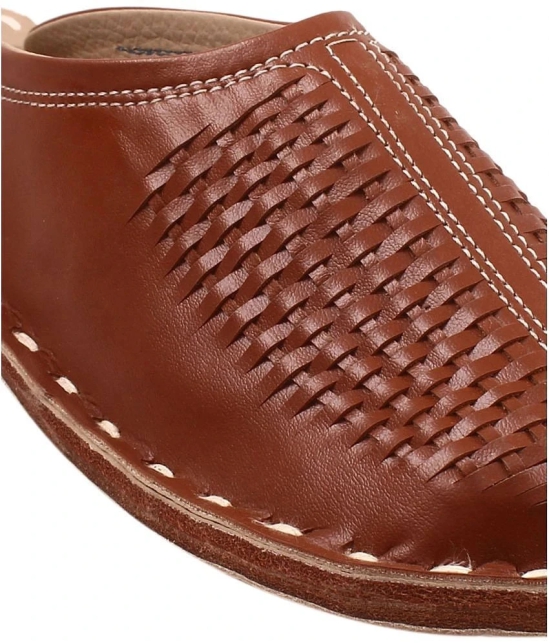 Apratim Brown Mens Mule - None