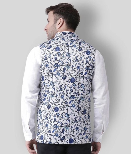 Hangup Multi Cotton Blend Nehru Jacket - None