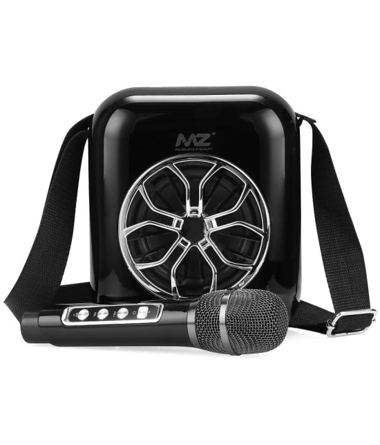 MZ M201 20 W Bluetooth Speaker Bluetooth V 5.0 with SD card Slot Playback Time 6 hrs Black - Black