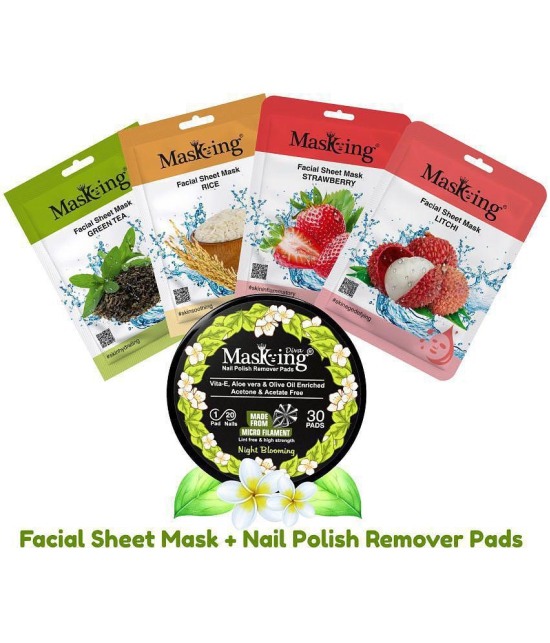 Masking - Natural Glow Facial Kit For All Skin Type ( Pack of 5 )