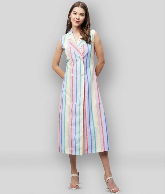 StyleStone - Multicolor Cotton Womens Fit & Flare Dress ( Pack of 1 ) - None