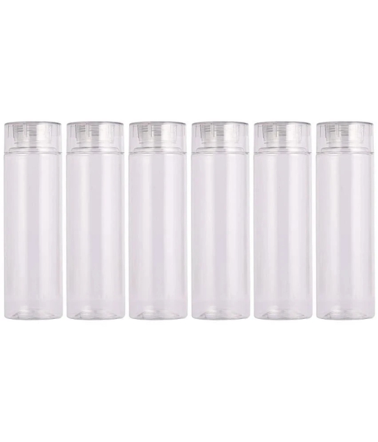 PearlPet HYDROUS-1000ML-TRANSPARENT-6PCS Transparent Plastic Water Bottle 1000 mL ( Set of 6 ) - Transparent