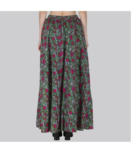 Sttoffa Green Cotton Womens Flared Skirt ( Pack of 1 ) - None