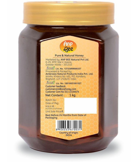 ANP BEE 100% Pure NMR Tested Honey Raw Natural Honey 1 kg