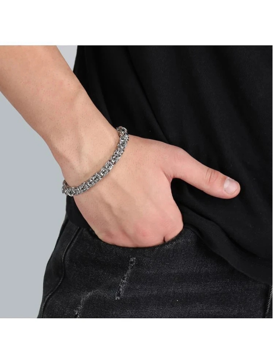 FASHION FRILL Silver Bracelet ( Pack of 1 ) - None