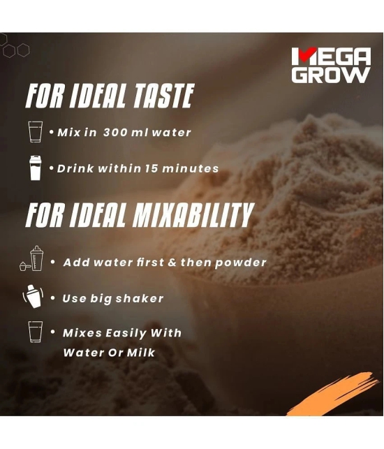 MEGAGROW Delicious Milk Chocolate Flavor High Calorie Whey Protein Powder 1kg ( Pack of 1 )