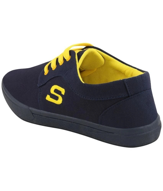 Stanfield CANVAS MEN SHOES - Blue Mens Sneakers - None