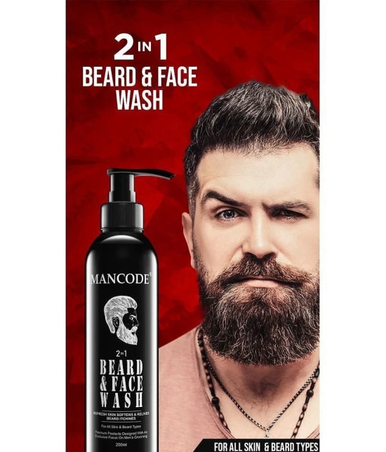 Mancode Face Wash Beard Wash 200 mL