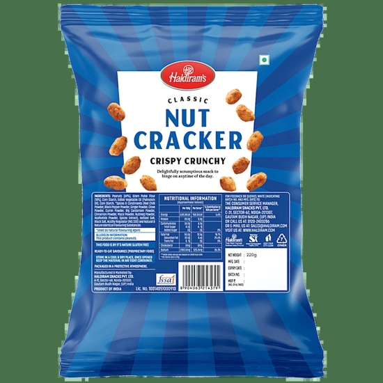 Haldiram's Nut Cracker Namkeen, 200 G Pouch