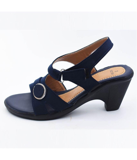 Dream Makers - Blue Women''s Sandal Heels - None