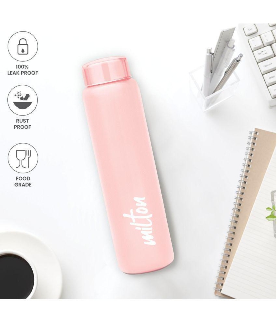 Milton Aqua 1000 Stainless Steel Water Bottle (950 ml) Light Pink - Light Pink