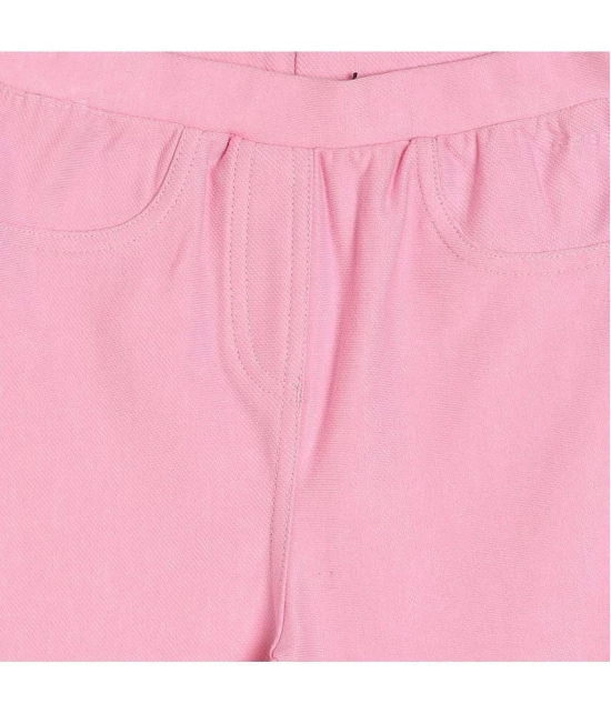 MINI KLUB Girls Pink Jeggings - None