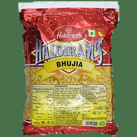 Haldiram's Bhujia Namkeen, 400 G Pouch