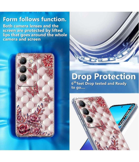 NBOX Multicolor Printed Back Cover Silicon Compatible For Vivo Y200e 5G ( Pack of 1 )