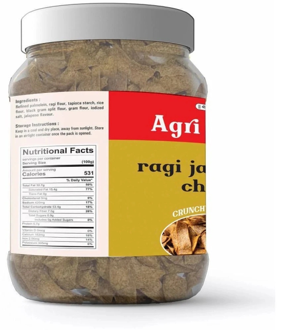 AGRI CLUB ragi Vegetable Chips 400 g Pack of 2