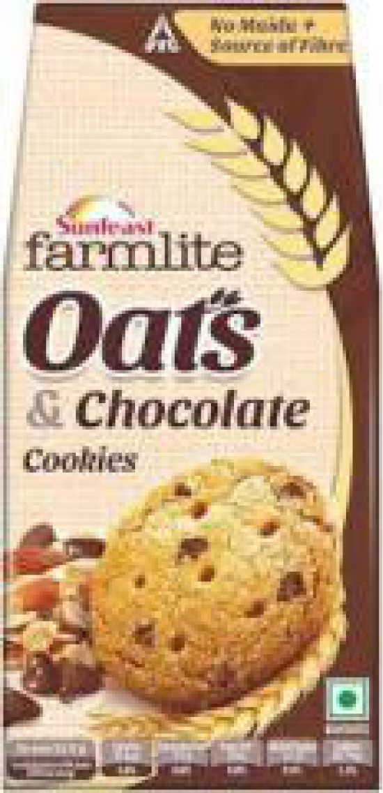 SUNFEAST FARMLITE QATS CHOCOLATE COOKIES