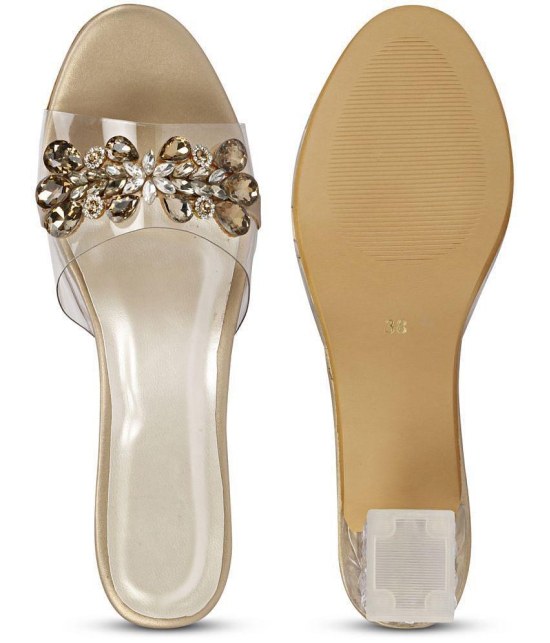 Commander - Gold Women's Slip On Heels - None