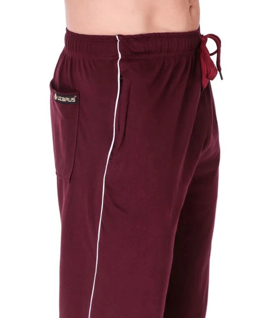 Uzarus - Maroon Cotton Mens Trackpants ( Pack of 1 ) - None