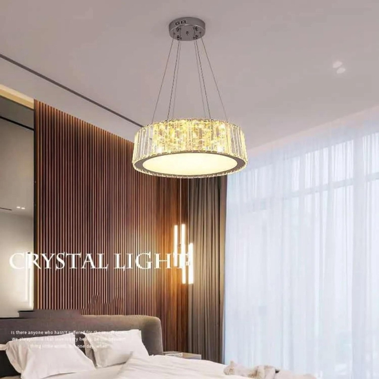 HDC Crystal Acrylic Modern Led Chandelier Ring For Dining Living Room-300MM