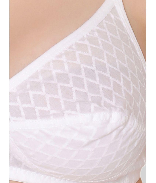 Bodycare White Cotton Non Padded Womens Everyday Bra ( Pack of 1 ) - None