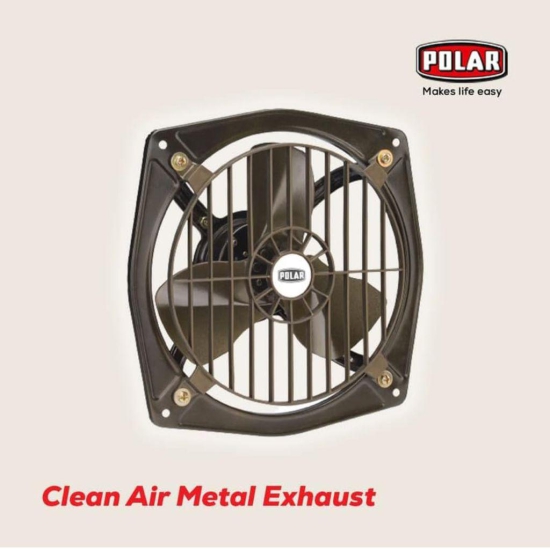 POLAR Clean Air Hi-Speed 230mm 9 Inch Metal Exhaust | RPM :2650 | Watt : 50 | Air Delivery : 950 | Suitable for Kitchen, Bathroom and Office | Warranty : 2 Years | 100% Copper