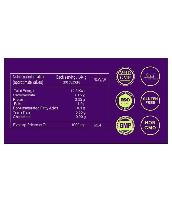 WEHEAL EVAZOP EVENING PRIMROSE OIL 1000MG Capsule 1000mg