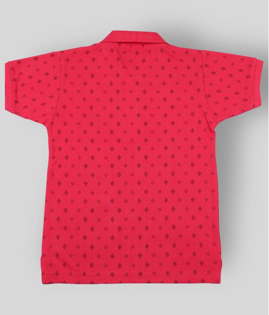 NEUVIN - Pink Cotton Blend Boys Polo T-Shirt ( Pack of 1 ) - None