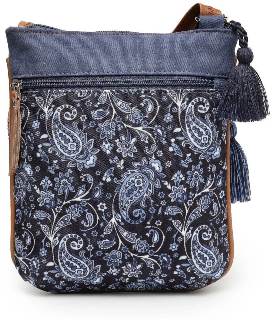 Anekaant Navy Blue PU Sling Bag - Navy Blue