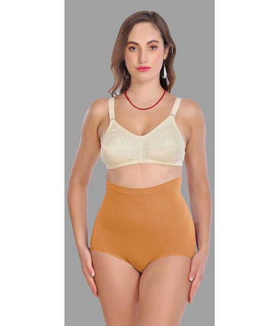 Madam - Beige Spandex Womens Shaper Brief ( Pack of 1 ) - None