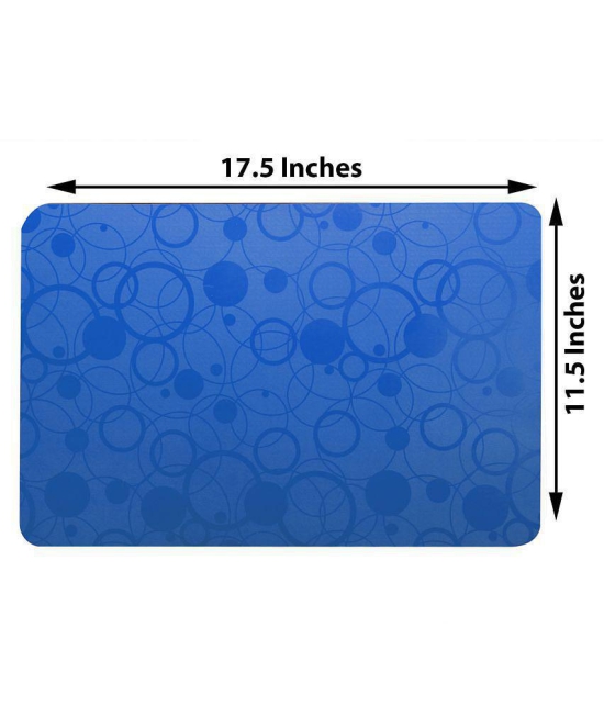 E-Retailer Set of 4 PVC Blue Fridge Mats - Blue