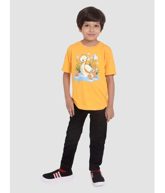 Neo Garments - Yellow Cotton Boys T-Shirt ( Pack of 1 ) - None