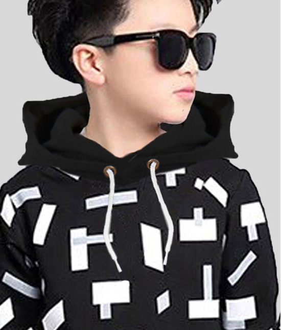 FORCE Kids Cotton hooded Tshirt Black::White::Grey 8-9 Years - None