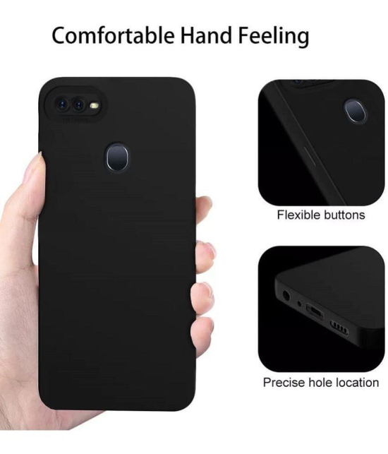 Case Vault Covers Silicon Soft cases Compatible For Silicon OPPO A12 ( Pack of 1 ) - Black