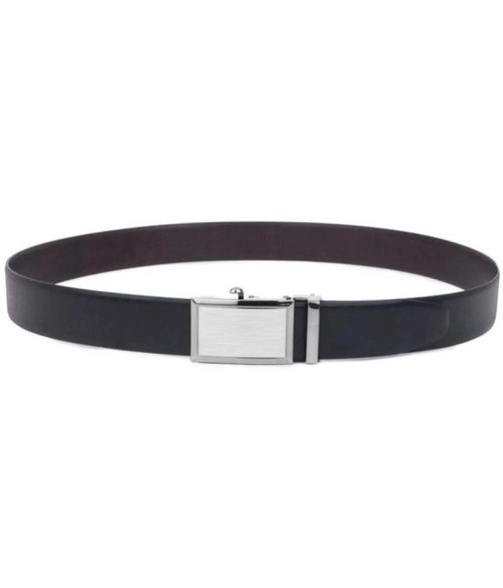 Loopa - Black Faux Leather Mens Reversible Belt ( Pack of 1 ) - None